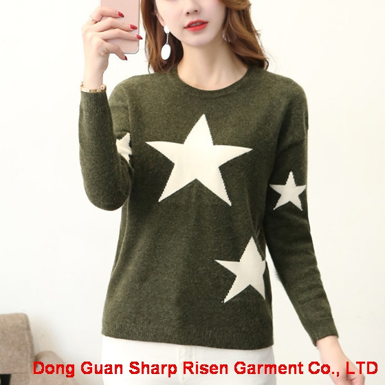 Star pattern knitted sweater 1706147