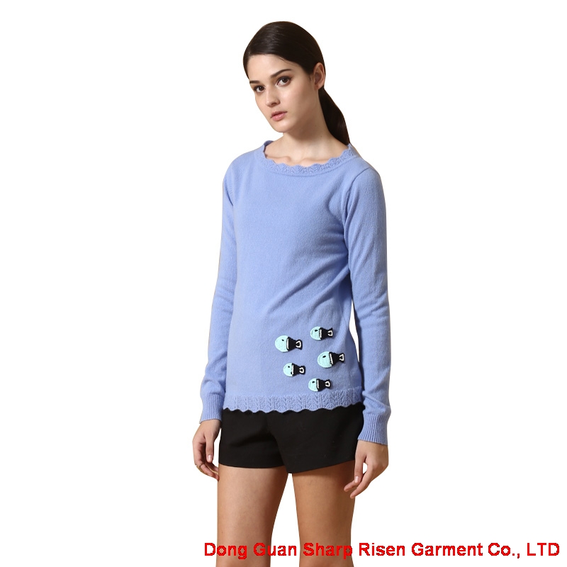 Round Neck Cashmere Sweater Y017