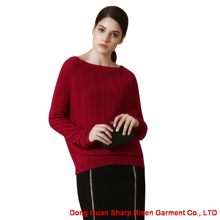Boat Neck Cashmere Sweater Y020