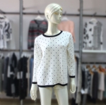 Polka Dot Print Sweater For Women 1705016