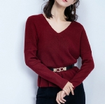 Waist V collar female sweater 1706029