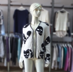 Lady 100% Cotton Skull Cardigan 161229