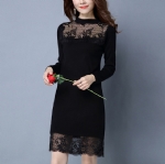 Lace sweater dress 1706055