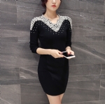 Beaded sweater dress 1706077