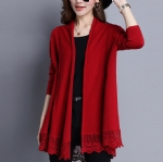 Loose lace cardigan 1706061