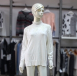 White Lace Turtleneck Sweater 1704063