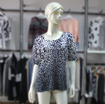 Leopard Print Beading Sweater RF-039W