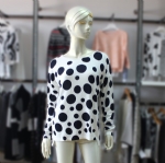 Womens Circle Dot Print Sweater 16183