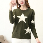 Star pattern knitted sweater 1706147