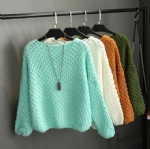 Autumn and winter simple knitted pullovers 1706148