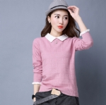 Plaid lace sweater for women 1706163