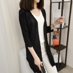 Through the extension of knitted cardigan 1706202
