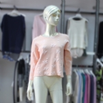 Round Neck Short Pattern Pullover 170393