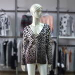 Leopard Print Sweater Cardigan 1703137