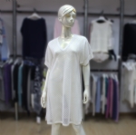Short Sleeve Transparent Dress For Ladies 170374