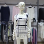 Vertical And Horizontal Stripes Knit Pullover 170377