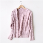 Twist type thick cardigan 1706308