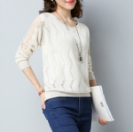 Spring ladies lace sweater 1708001