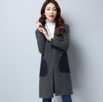 Winter knitted ladies coat 1708028